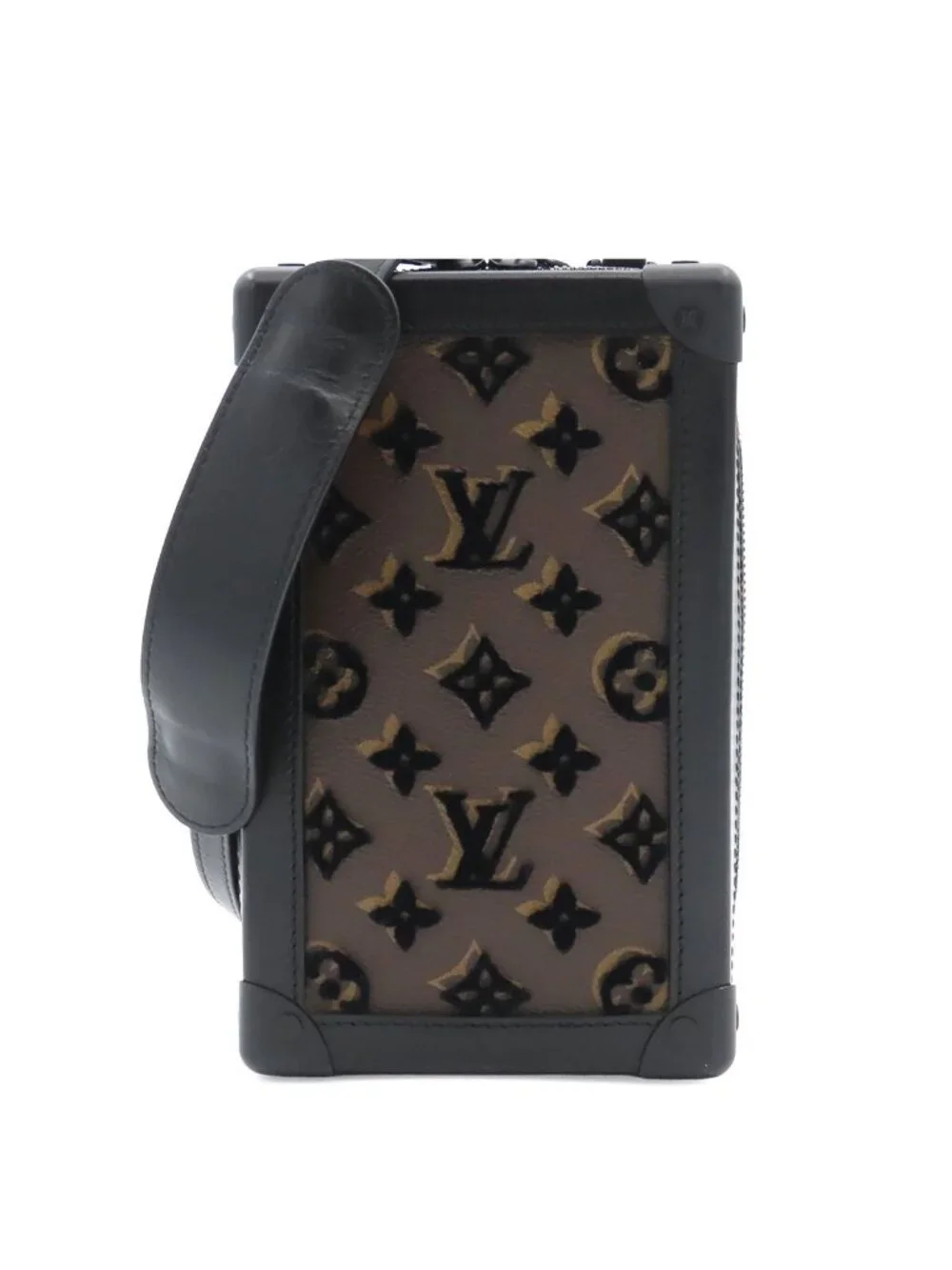 Louis Vuitton Vertical Soft Trunk Noir Monogram Tuffetage